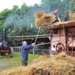 The threshing machine at work on Muckross Traditional Farms